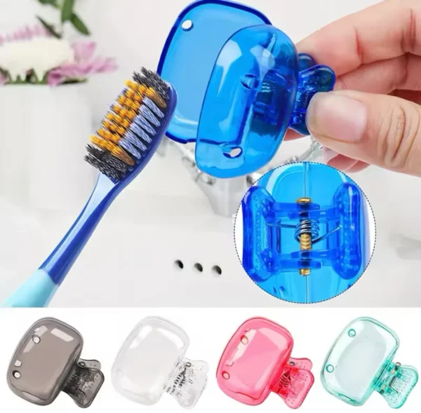 Toothbrush Head Cover Case, Toothbrush Protector Cap, Protective Portable Plastic Clip For Household Travel